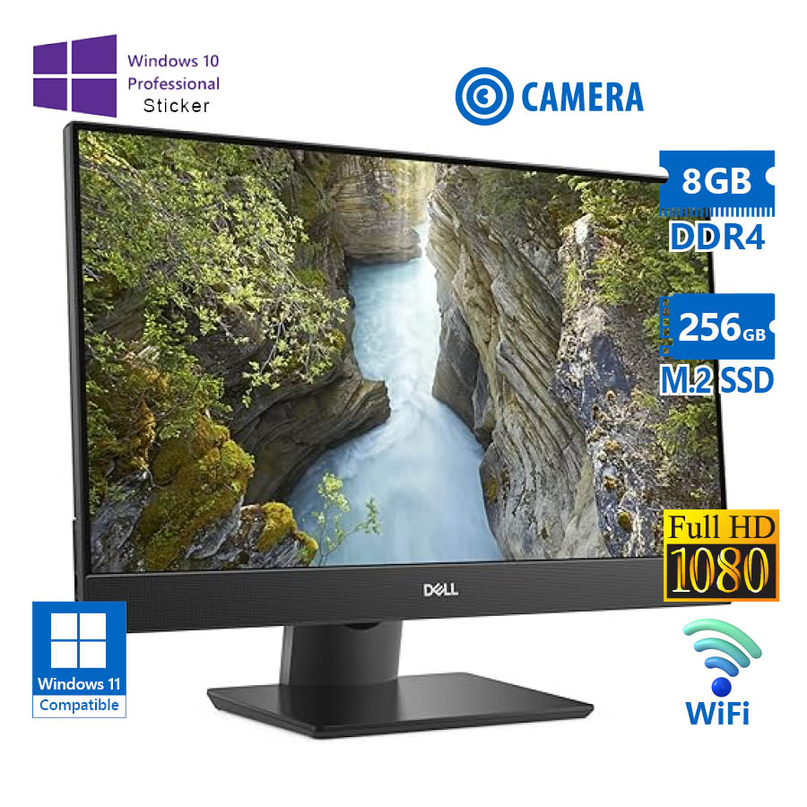 Dell OptiPlex 7470 WiFi AIO w/Monitor 23”FHD i5-9500/8GB DDR4/256GB M.2 SSD/No ODD/Webcam/10P Grade - Image 2