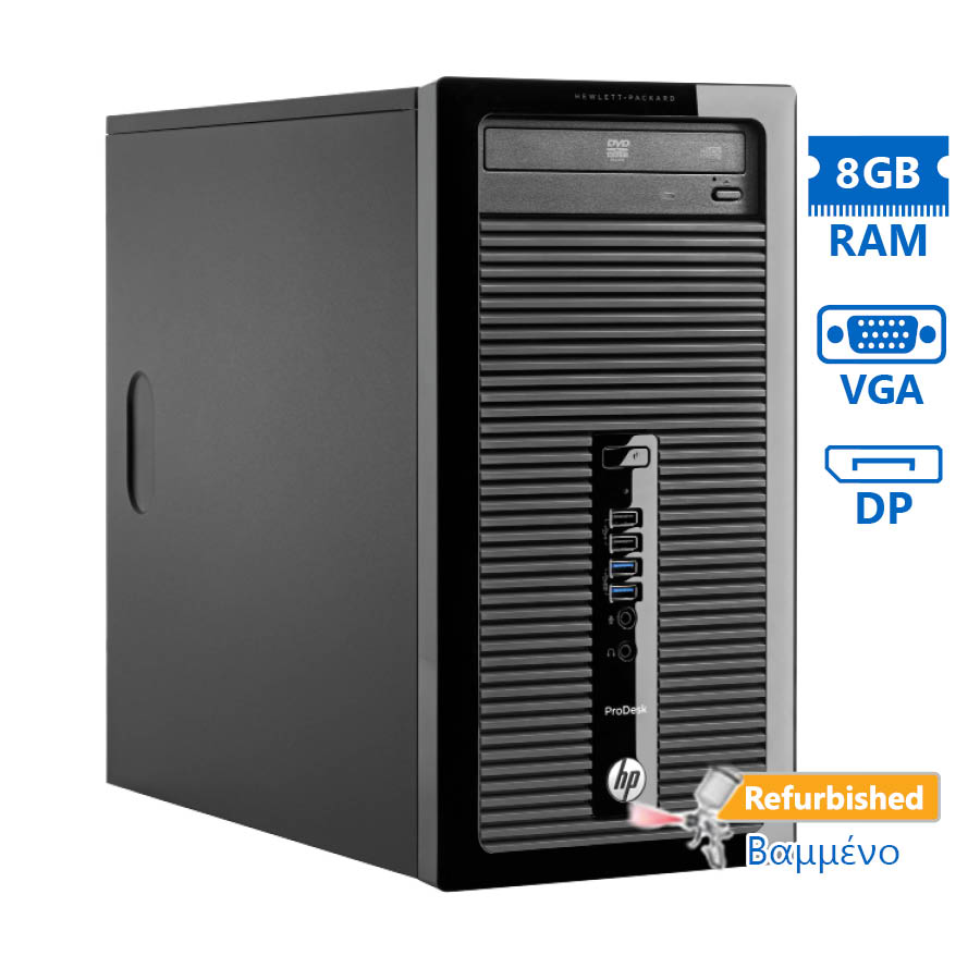 HP 400G1 Tower i5-4570/8GB DDR3/320GB/DVD/8P Grade A+ Refurbished PC