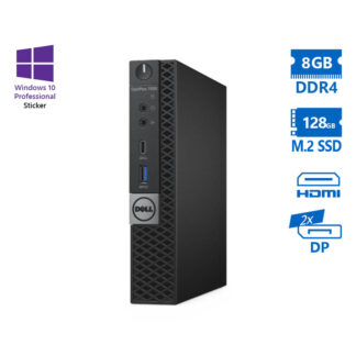 Dell Optiplex 7050 DM i5-7500T/8GB DDR4/128GB M.2 SSD/No ODD/10P Grade A Refurbished PC