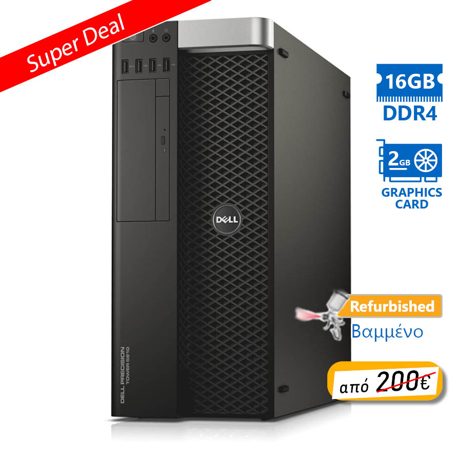 Dell Precision 5810 E5-1620v3(4-Cores)/16GB DDR4/1TB/Nvidia 2GB/DVD/8P Grade A+ Workstation Refurbis - Image 2