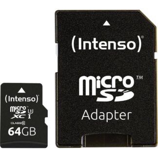 INTENSO microSDXC Card 64GB Class 10 UHS-I Professional with Adapter (3433490) (INTE3433490)